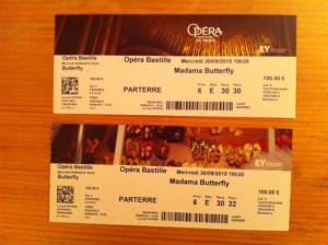 Billets pour Madama Butterfly