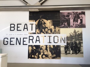 Entrée de l'expo Beat Generation