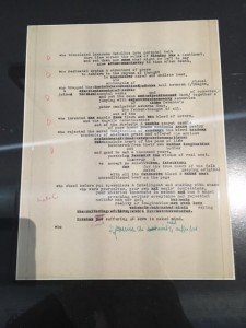 Manuscrit de Howl d'Allen Ginsberg